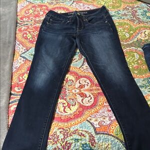 American Eagle Outfitters Women's Deep Indigo Skinny Jeans